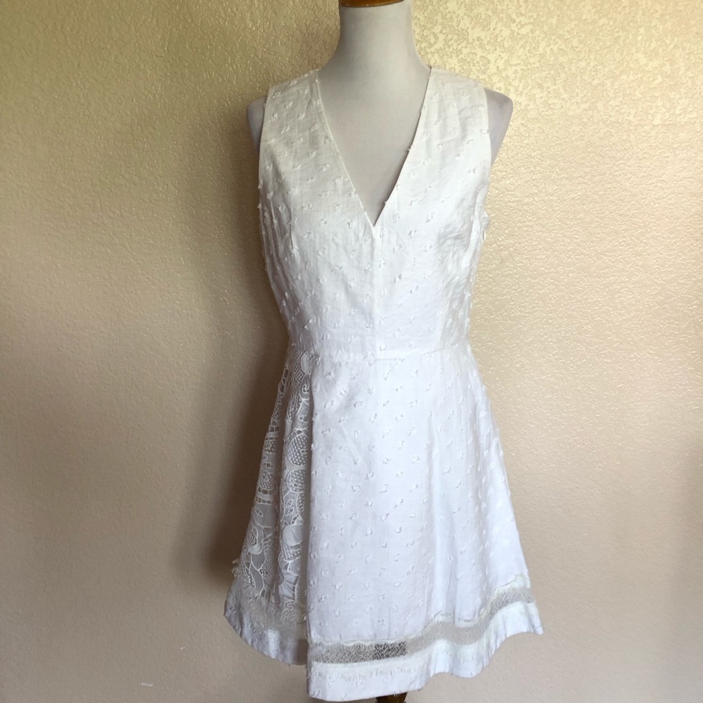 RACHEL Rachel Roy White Lace A-Line Dress S - Picture 5 of 8